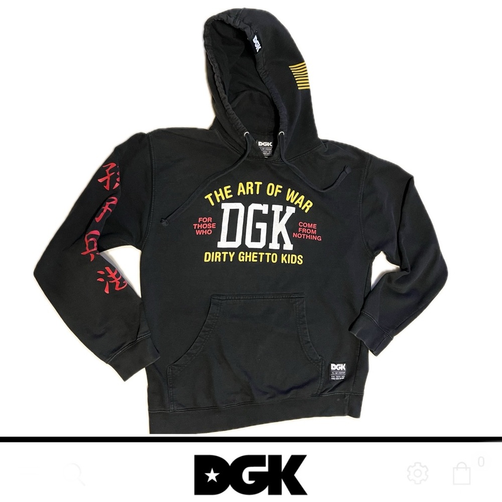 ⬛️🟥🟨DGK ART OF WAR HOODIE | Dirty Ghetto Kids | Black | Men’s Medium